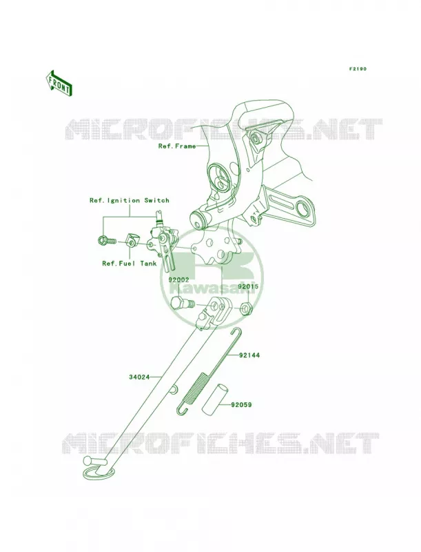 Stands Kawasaki MOTOS 650 2009 Versys   KLE650A9F
