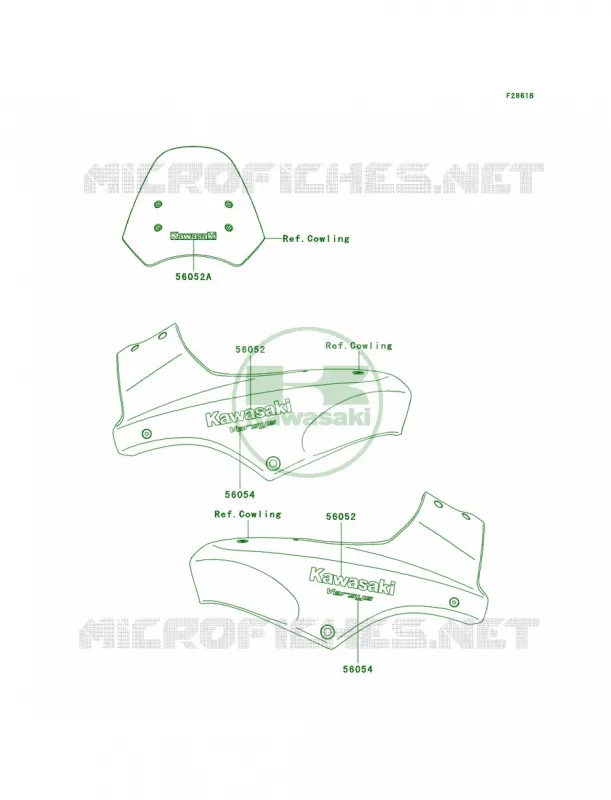 DecalsRedA8F Kawasaki MOTOS 650 2008 Versys   KLE650A8F