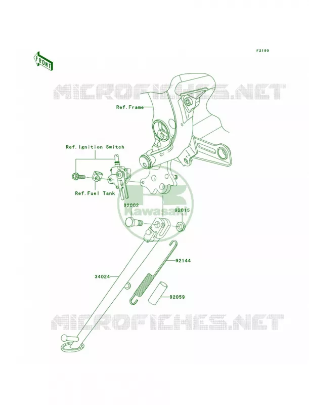 Stands Kawasaki MOTOS 650 2008 Versys   KLE650A8F