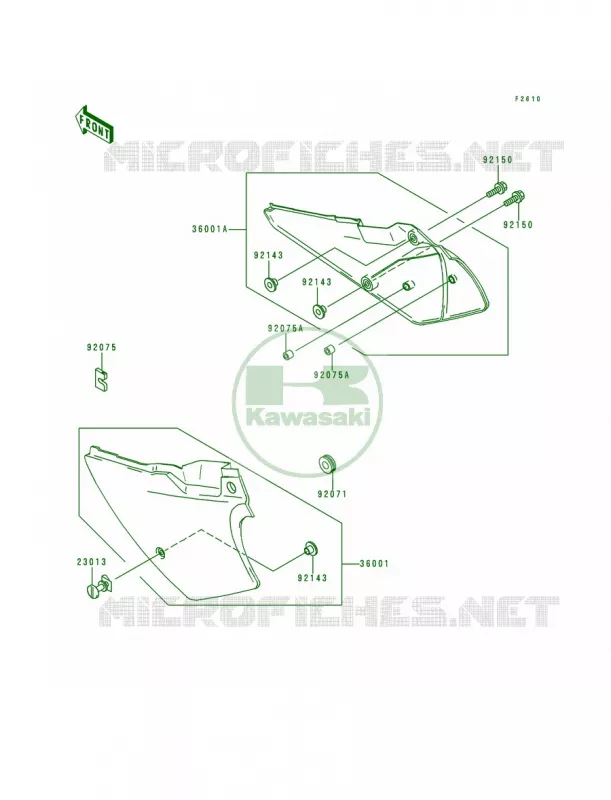 Side CoversChain Cover Kawasaki MOTOS 200 1998 KDX200  KDX200-H4