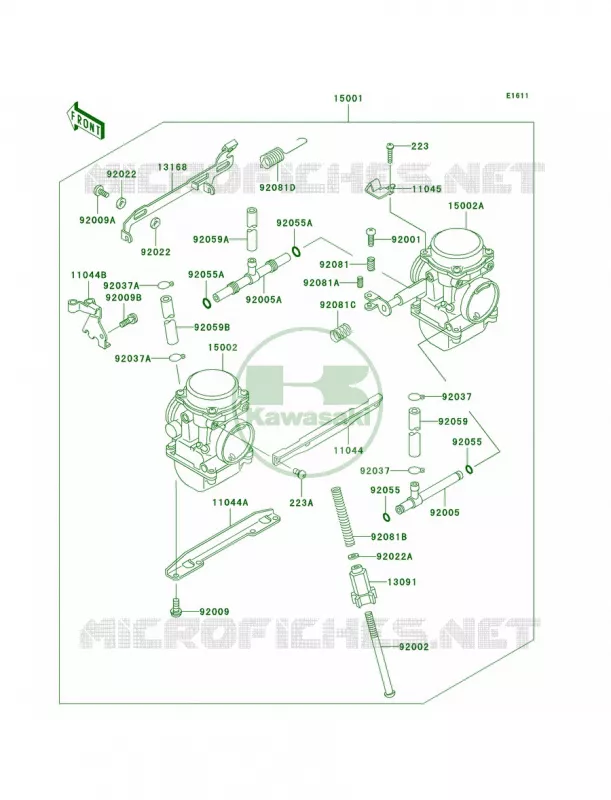 CarburetorD6FD7F Kawasaki MOTOS 500 2007 Ninja 500R  EX500D7F