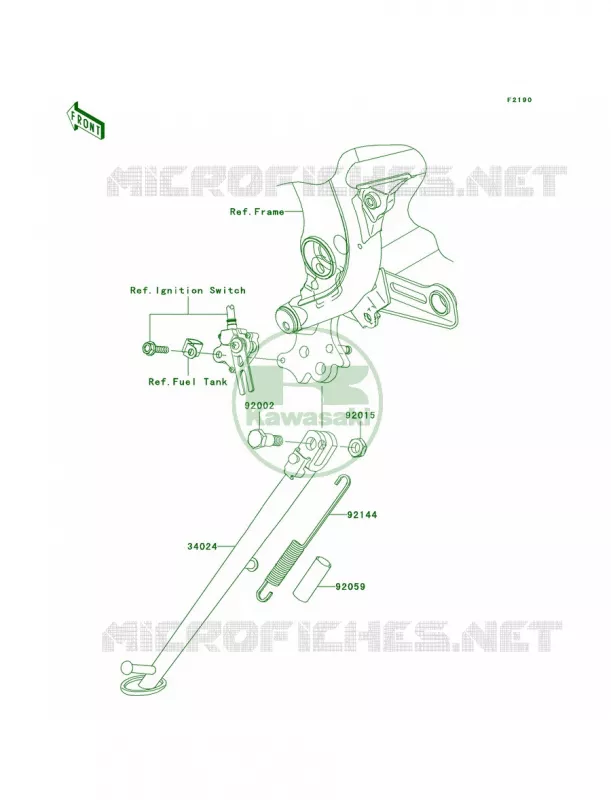 Stands Kawasaki MOTOS 650 2007 Versys   KLE650A7F