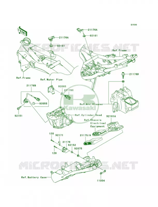 Fuel Injection Kawasaki MOTOS 750 2007 Z750   ZR750L7F