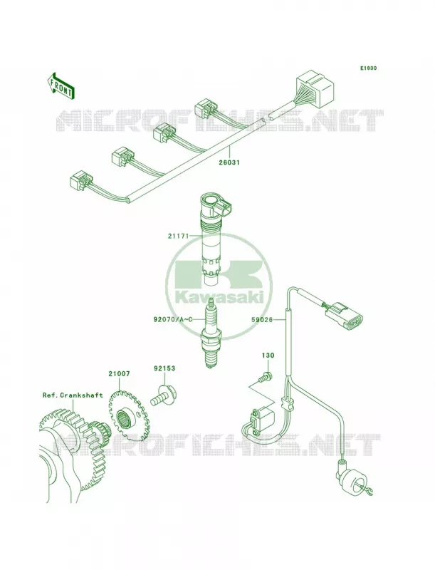 Ignition System Kawasaki MOTOS 750 2007 Z750   ZR750L7F