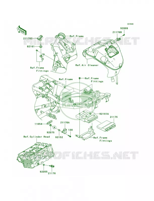 Fuel Injection Kawasaki MOTOS 650 2006 ER-6n   ER650A6F