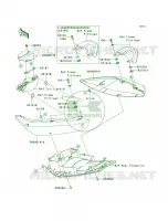 Seat Cover voor Kawasaki ER-6n  2006