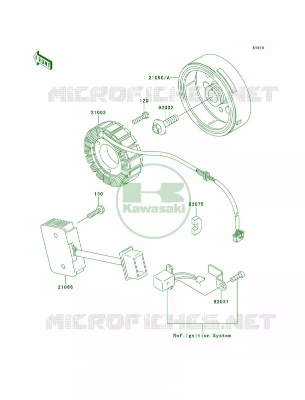 Generator Kawasaki MOTOS 250 2006 Ninja 250R  EX250F6F