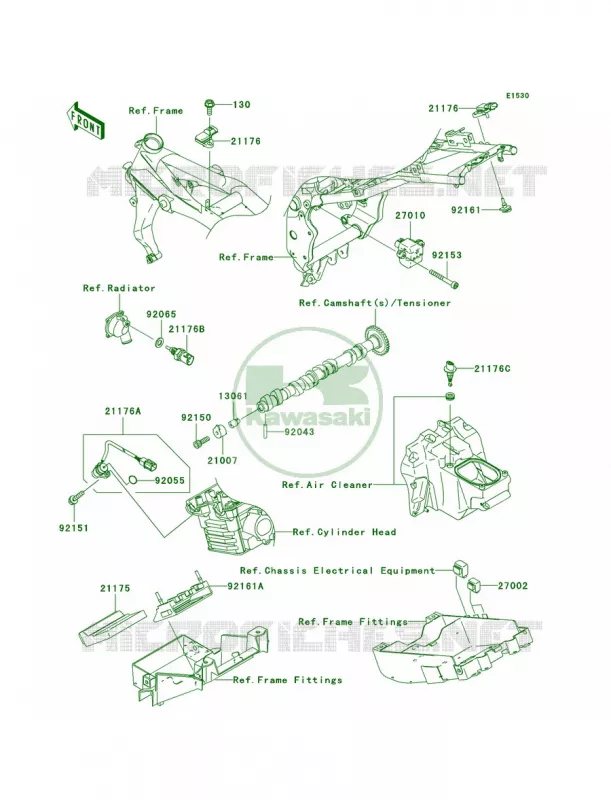 Fuel Injection Kawasaki MOTOS 1000 2006 Z1000  ZR1000A6F