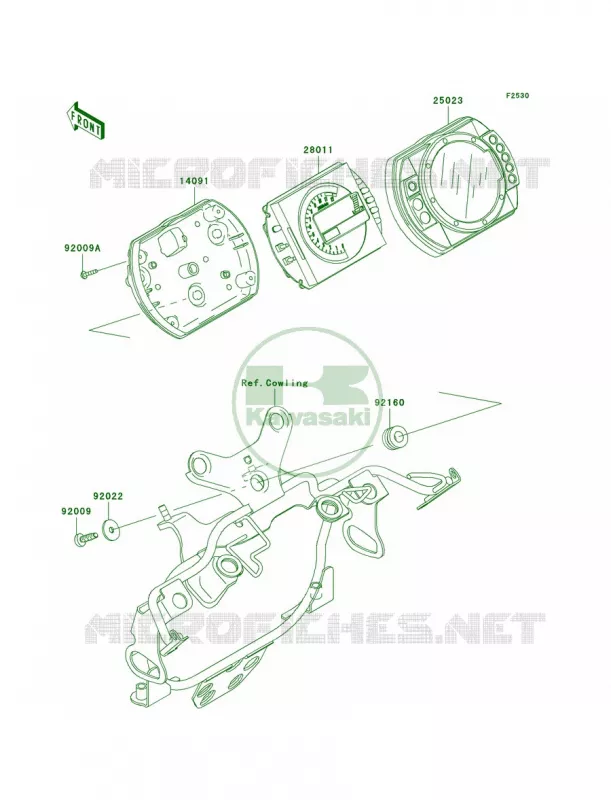 Meters Kawasaki MOTOS 1000 2006 Z1000  ZR1000A6F