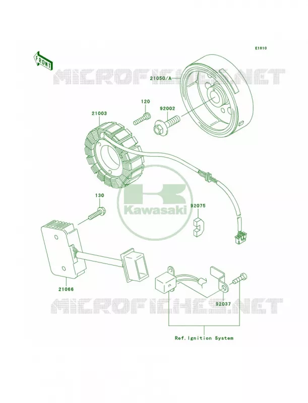 Generator Kawasaki MOTOS 250 2005 Ninja 250R  EX250-F19