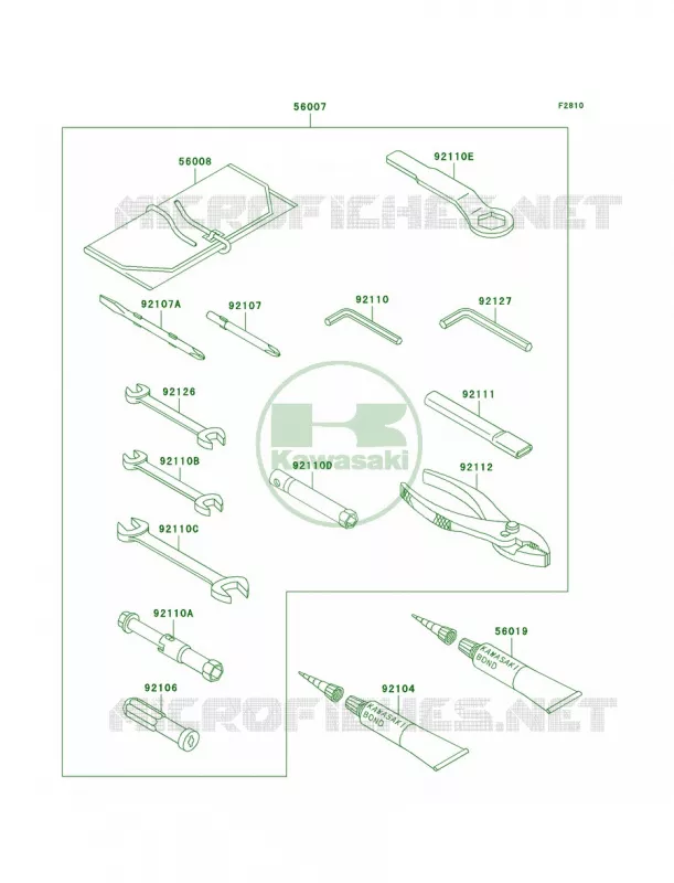 Owner's Tools Kawasaki MOTOS 1000 2005 Z1000  ZR1000-A3