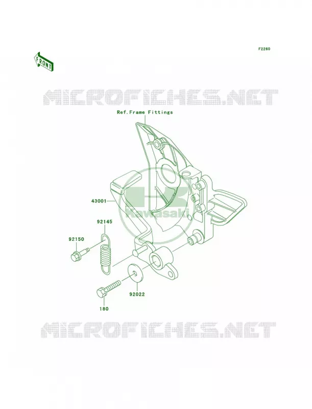Brake PedalTorque Link Kawasaki MOTOS 750 2005 ZR-7S  ZR750-H5