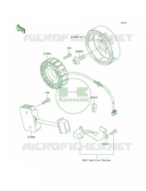 Generator Kawasaki MOTOS 250 2004 Ninja 250R  EX250-F18