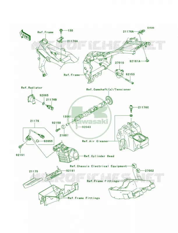 Fuel Injection Kawasaki MOTOS 1000 2004 Z1000  ZR1000-A2