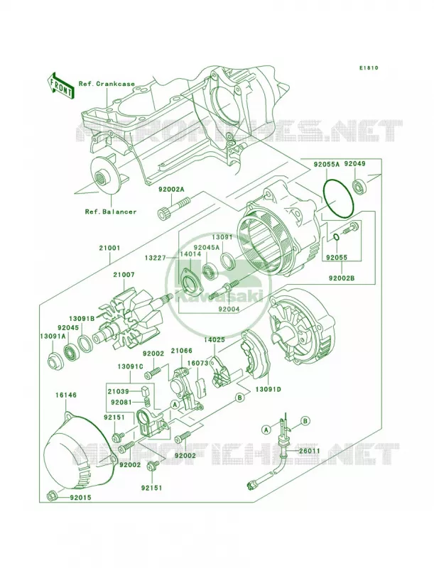 Generator Kawasaki MOTOS 1200 2004 ZRX1200R  ZR1200-A4