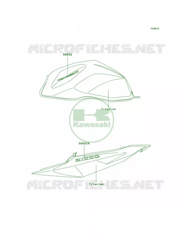 DecalsTitaniumA3 Kawasaki MOTOS 1000 2003 Z1000  ZR1000-A1