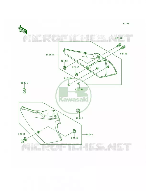 Side CoversChain Cover Kawasaki MOTOS 200 1997 KDX200  KDX200-H3