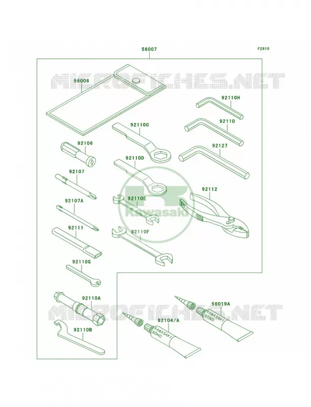 Owner's Tools Kawasaki MOTOS 750 2001 ZR-7S  ZR750-H1