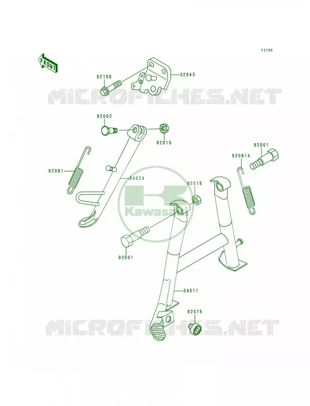 Stands Kawasaki MOTOS 250 2000 Ninja 250R  EX250-F14