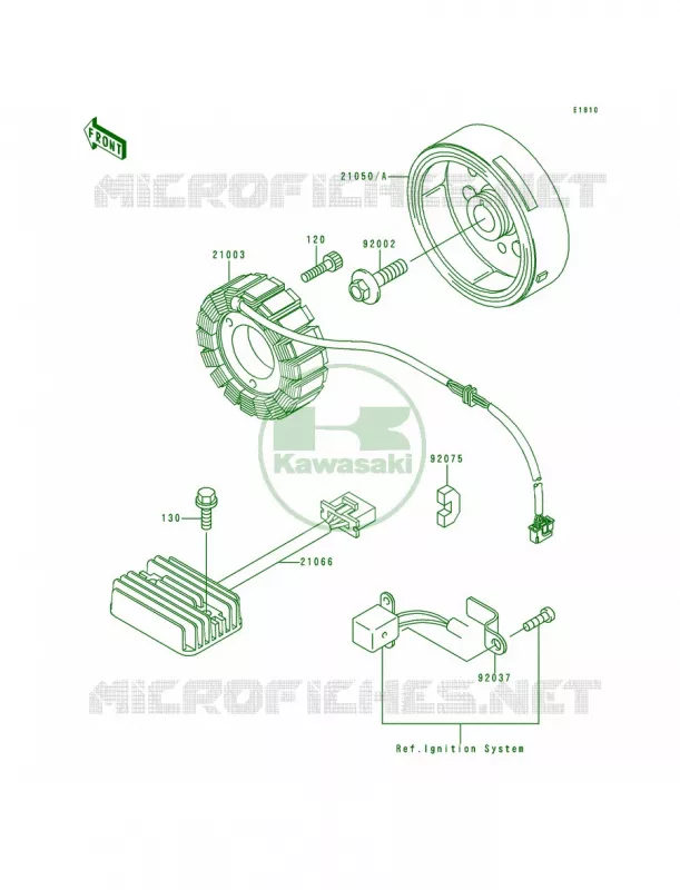 Generator Kawasaki MOTOS 250 1997 Ninja 250R  EX250-F11