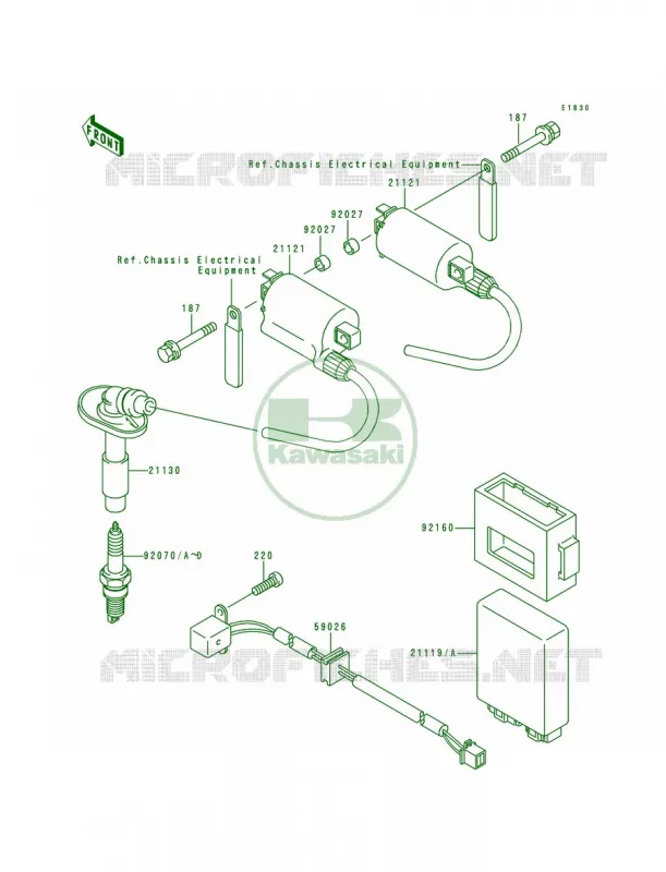 Ignition System Kawasaki MOTOS 250 1997 Ninja 250R  EX250-F11