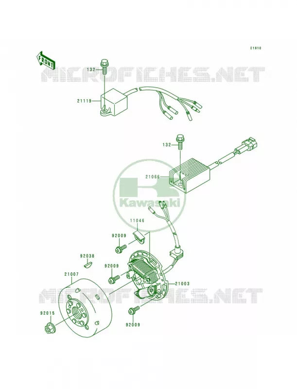Generator Kawasaki MOTOS 200 1996 KDX200  KDX200-H2