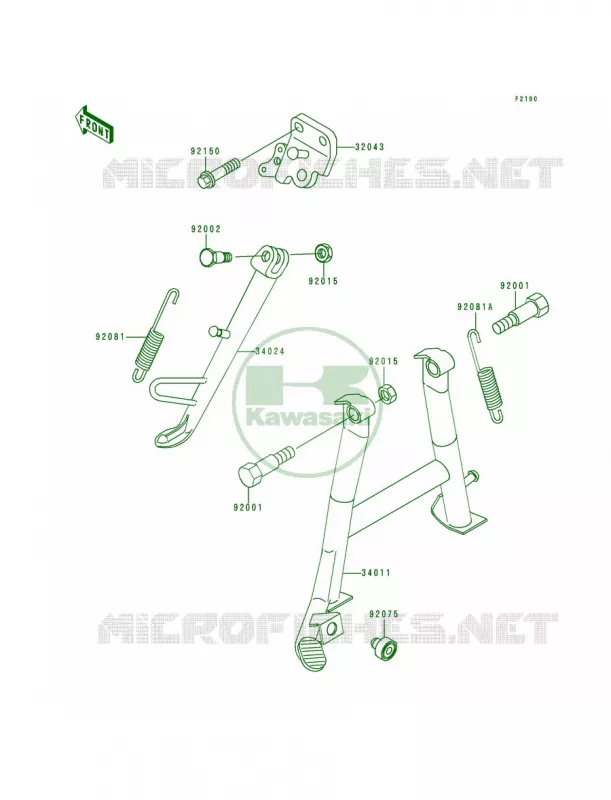 Stands Kawasaki MOTOS 250 1995 Ninja 250R  EX250-F9