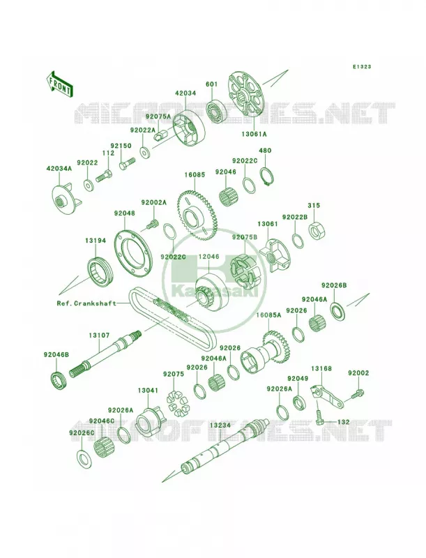Balancer Kawasaki MOTOS 1100 1995 GPZ 1100  ZX1100-E1