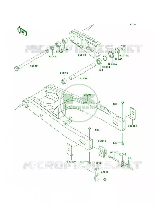 Swingarm Kawasaki MOTOS 1100 1995 GPZ 1100  ZX1100-E1