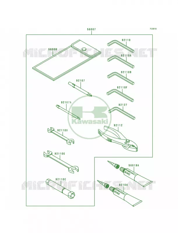 Tool Kawasaki MOTOS 750 1993 Zephyr 750  ZR750-C3