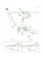 Side CoverChain CaseZR550 B1B2 voor Kawasaki Zephyr 1992