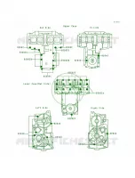 Crankcase Bolt Pattern voor Kawasaki Zephyr 1991