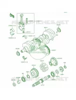 Crankshaft voor Kawasaki Zephyr 1991
