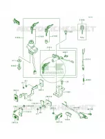Ignition Switch&ampNAMI.004498 voor Kawasaki Zephyr 1991