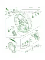 Rear Hub voor Kawasaki Zephyr 1991