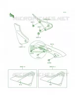 Side CoverChain CaseZR550 B1B2 voor Kawasaki Zephyr 1991