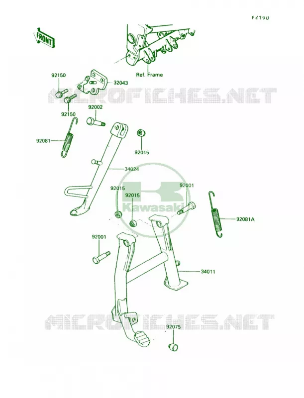 Stands Kawasaki MOTOS 250 1989 Ninja 250R  EX250-F3