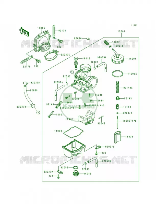 Carburetor Kawasaki MOTOS 200 1995 KDX200  KDX200-H1