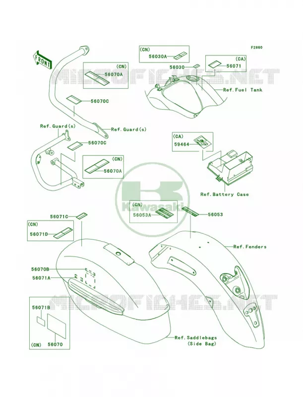 Labels Kawasaki MOTOS 1700 2014 Vulcan 1700 Nomad ABS  VN1700DEF