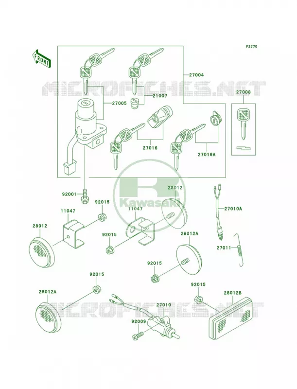 Ignition Switch Kawasaki MOTOS 650 1995 KLX650   KLX650-C3