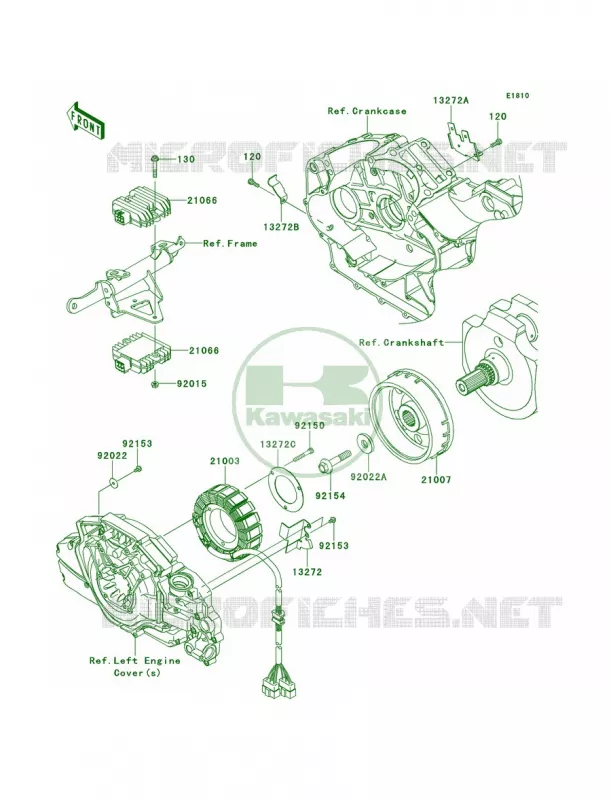 Generator Kawasaki MOTOS 1700 2013 Vulcan 1700 Vaquero   VN1700JDF