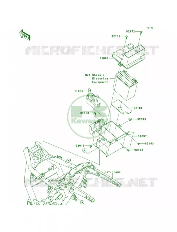 Battery Case Kawasaki MOTOS 1700 2013 Vulcan 1700 Vaquero  VN1700JDFA