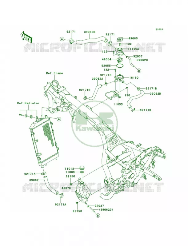 Cooling Kawasaki MOTOS 1700 2013 Vulcan 1700 Vaquero  VN1700JDFA